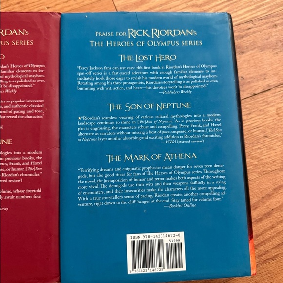 The Hero’s of Olympus Series Book 2-4 Rick Riordan - Picture 8 of 9